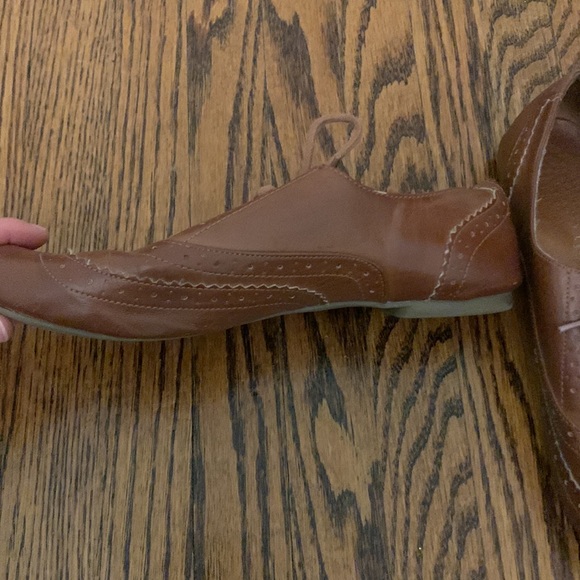 Aldo Leather Brown Oxford Shoes - Picture 3 of 6